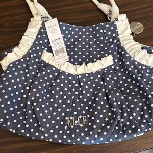 Brand new Elle pocketbook. Navy/denim with white polka dots.